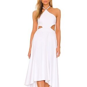 SUSANA MONACO High-low Halter Dress in Sugar